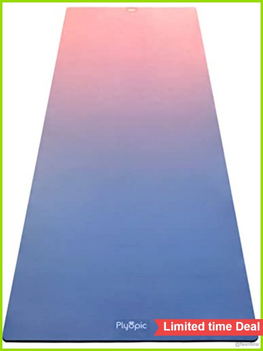 Natural Rubber Yoga Mat Sweat-Grip Towel Combo 3.5mm Non-Slip
